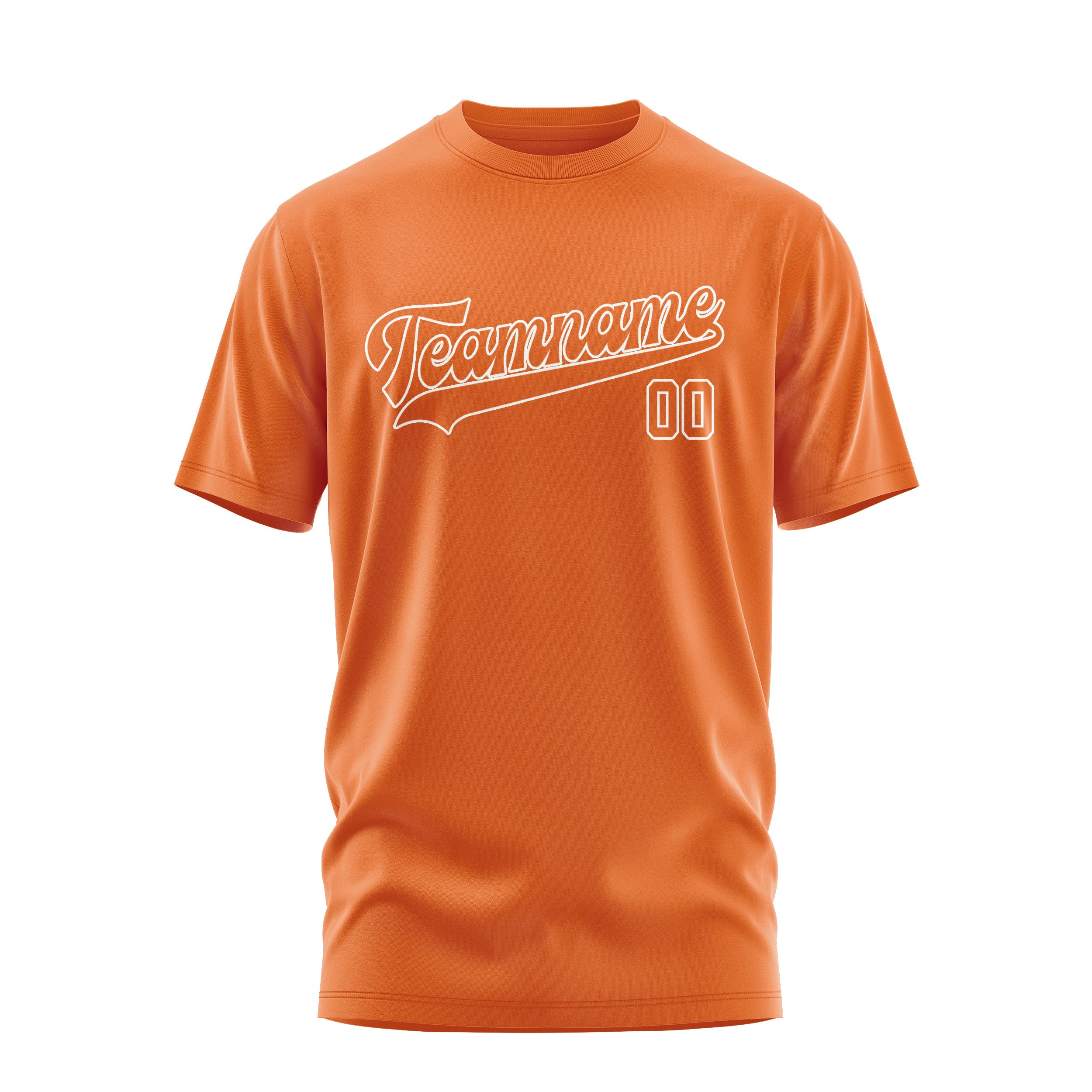 Maßgeschneidertes Orange Orange T-Shirt