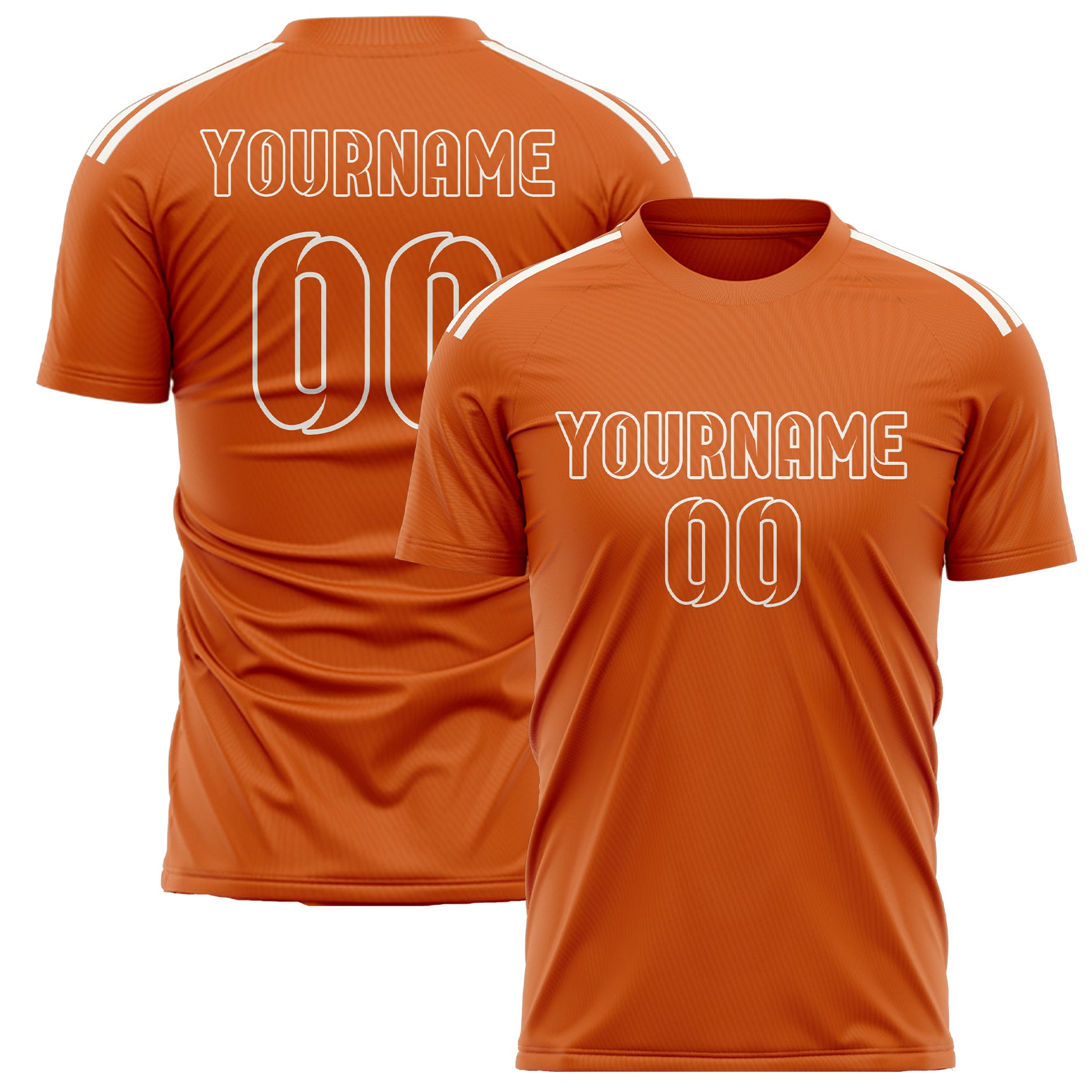 Benutzerdefiniertes Professionelles Orange Orange Fußballtrikot