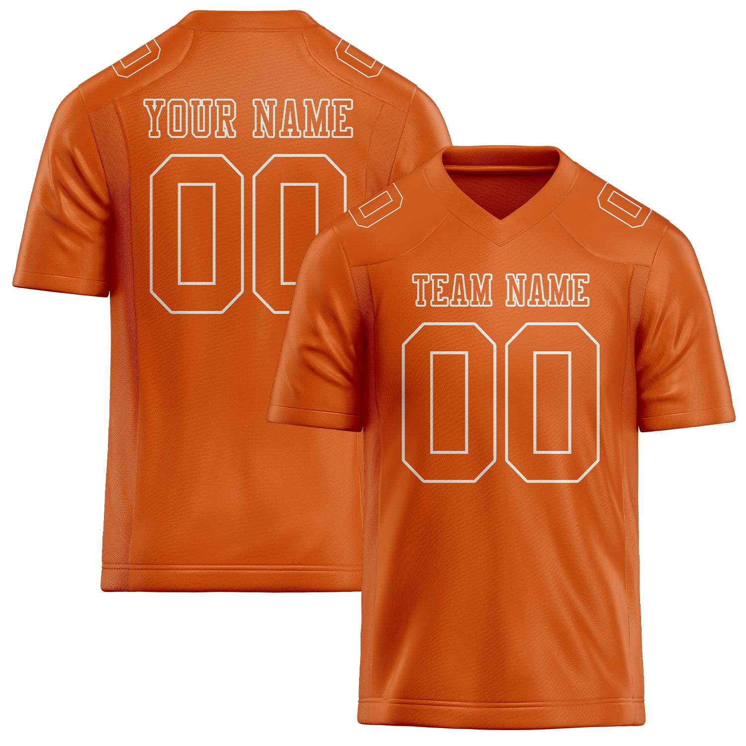 Maglia da rugby arancione professionale personalizzata