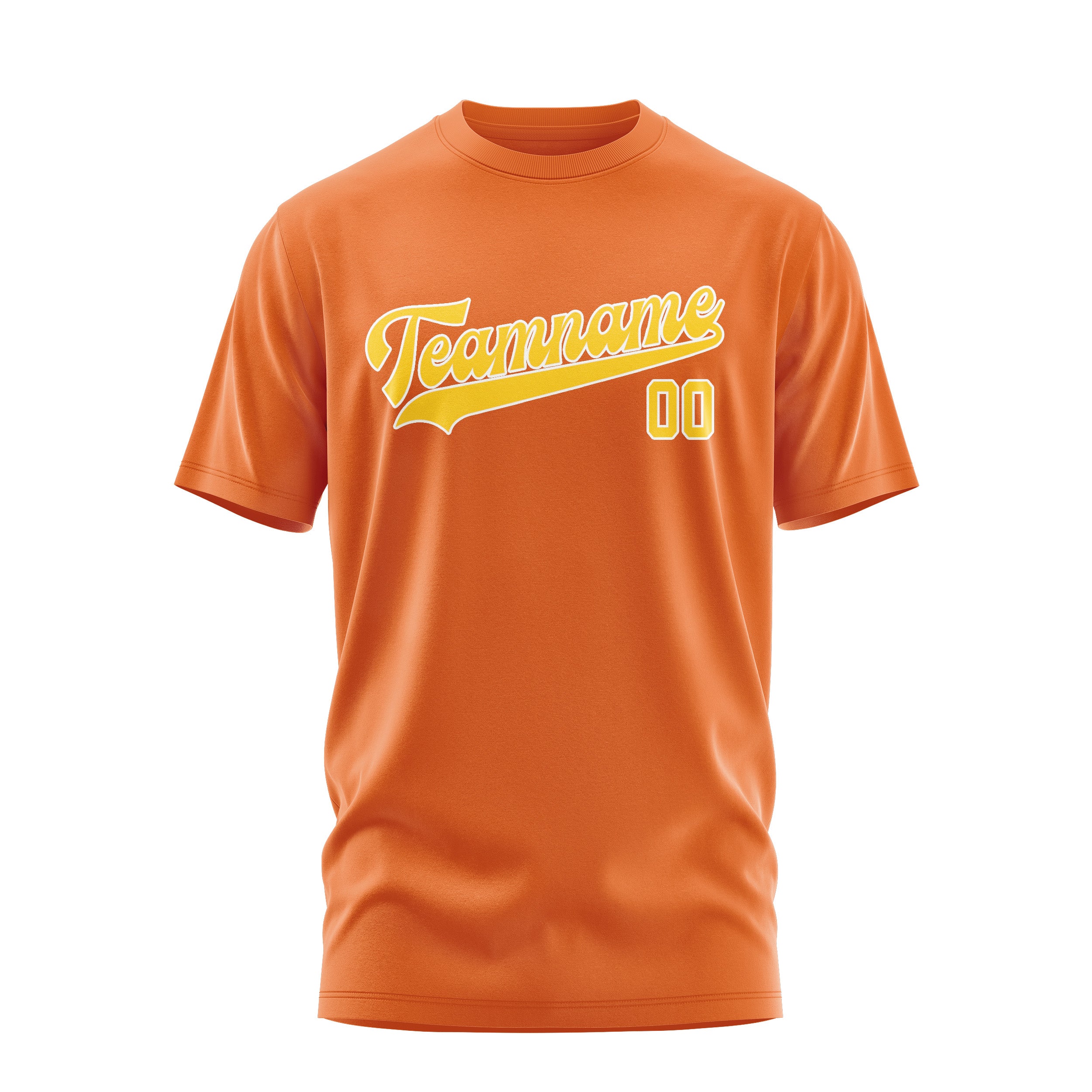 Maßgeschneidertes Orange Gold T-Shirt