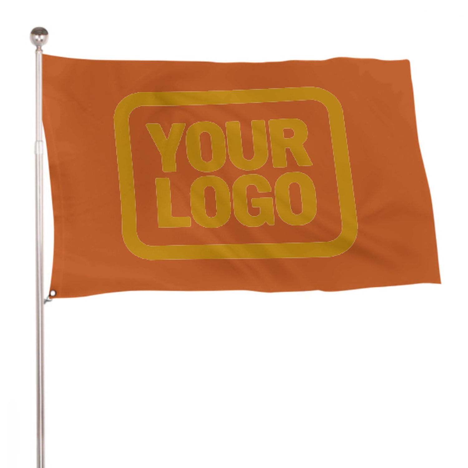 Maßgeschneidertes Orange Gelb Flagge