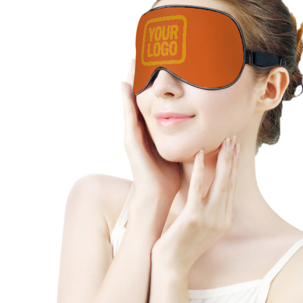 Maßgeschneidertes Orange Gelb Schlafmaske