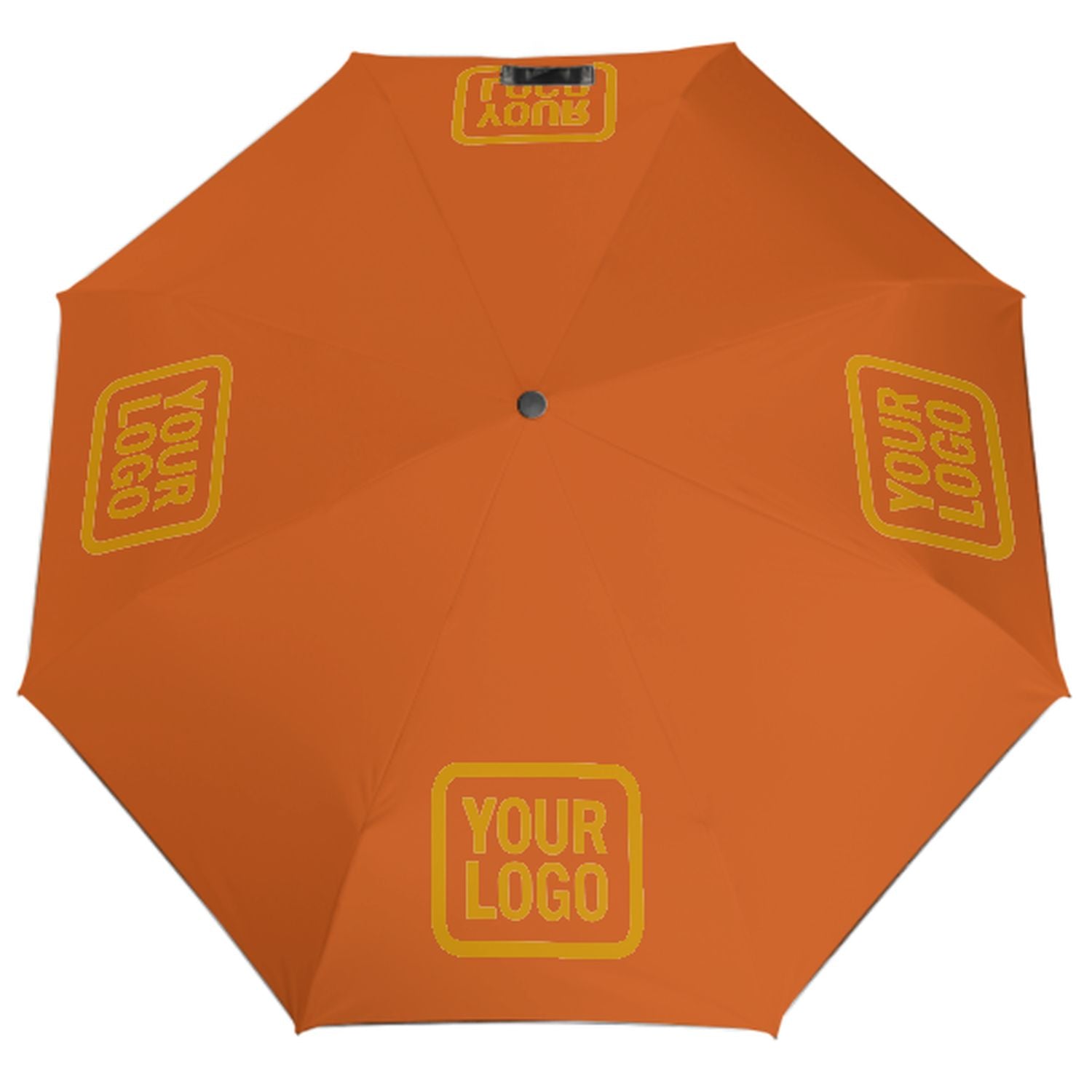 Maßgeschneidertes Orange Gelb Automatik-Regenschirm