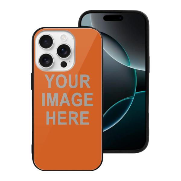 Maßgeschneidertes Orange Grau Handyhülle