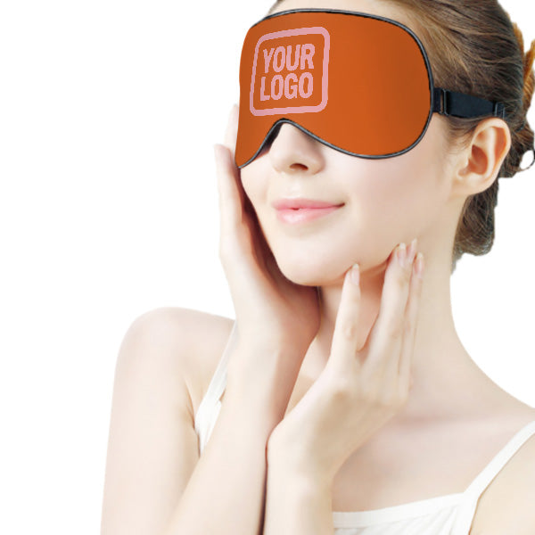 Maßgeschneidertes Orange Rosa Schlafmaske