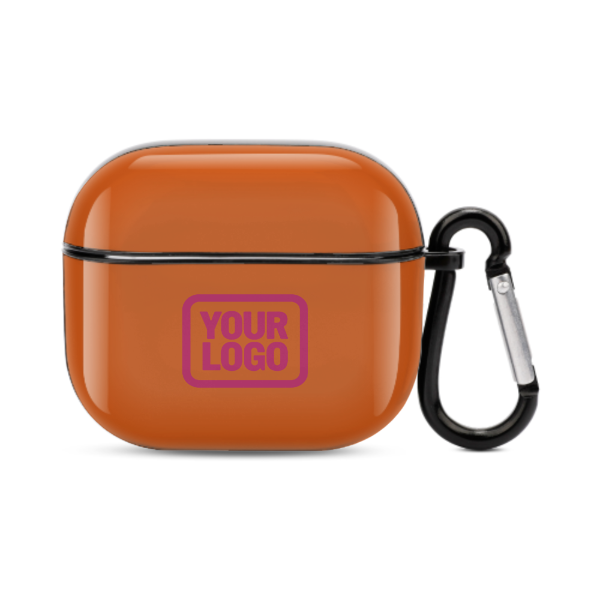 Maßgeschneidertes Orange Rosarot AirPods-Hülle (3. Generation)