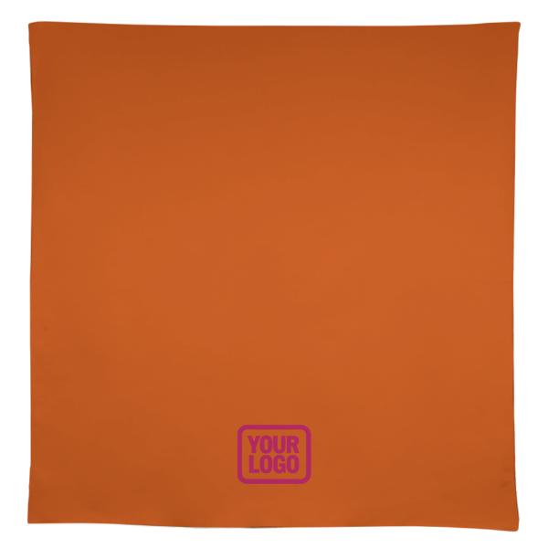 Maßgeschneidertes Orange Rosa Quadratische Tischdecke