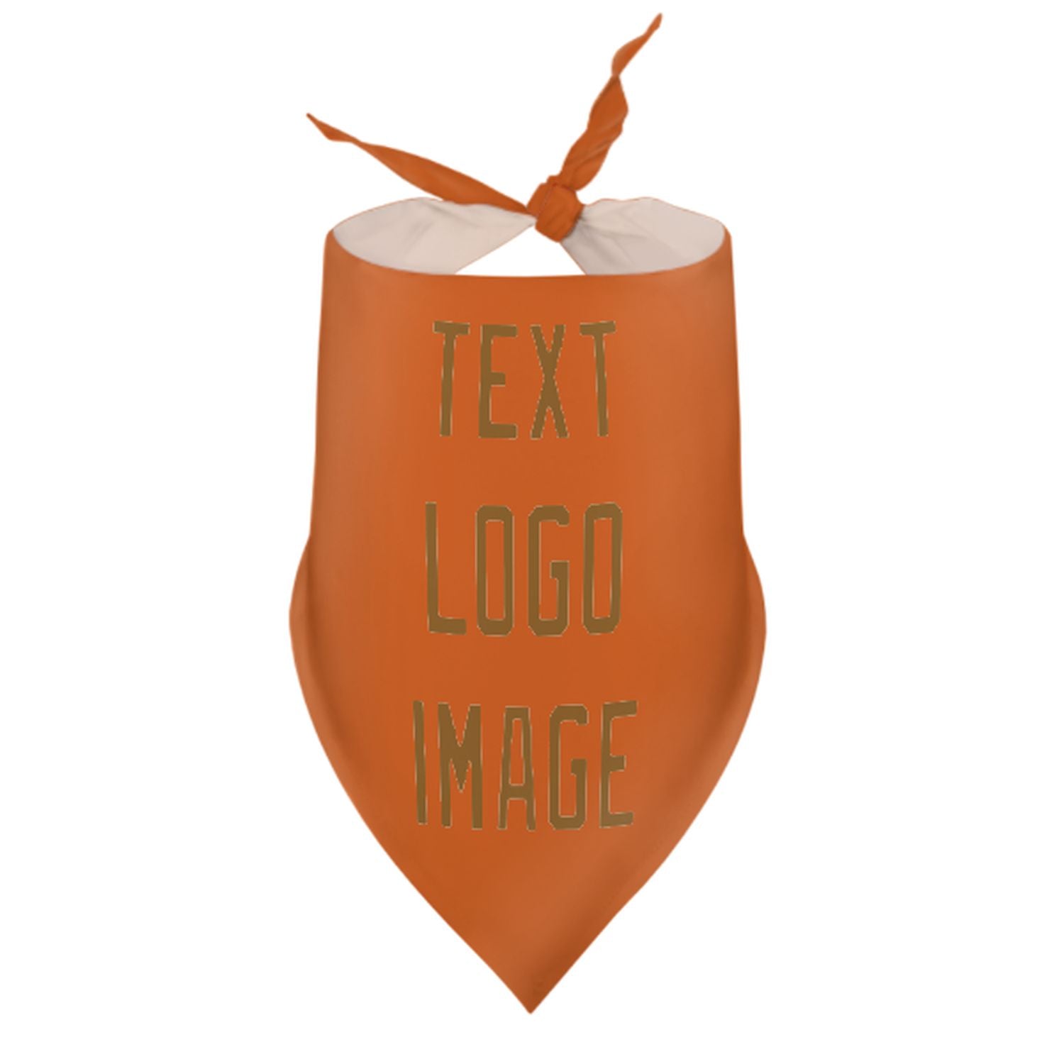 Maßgeschneidertes Orange Khaki Haustier-Halstuch