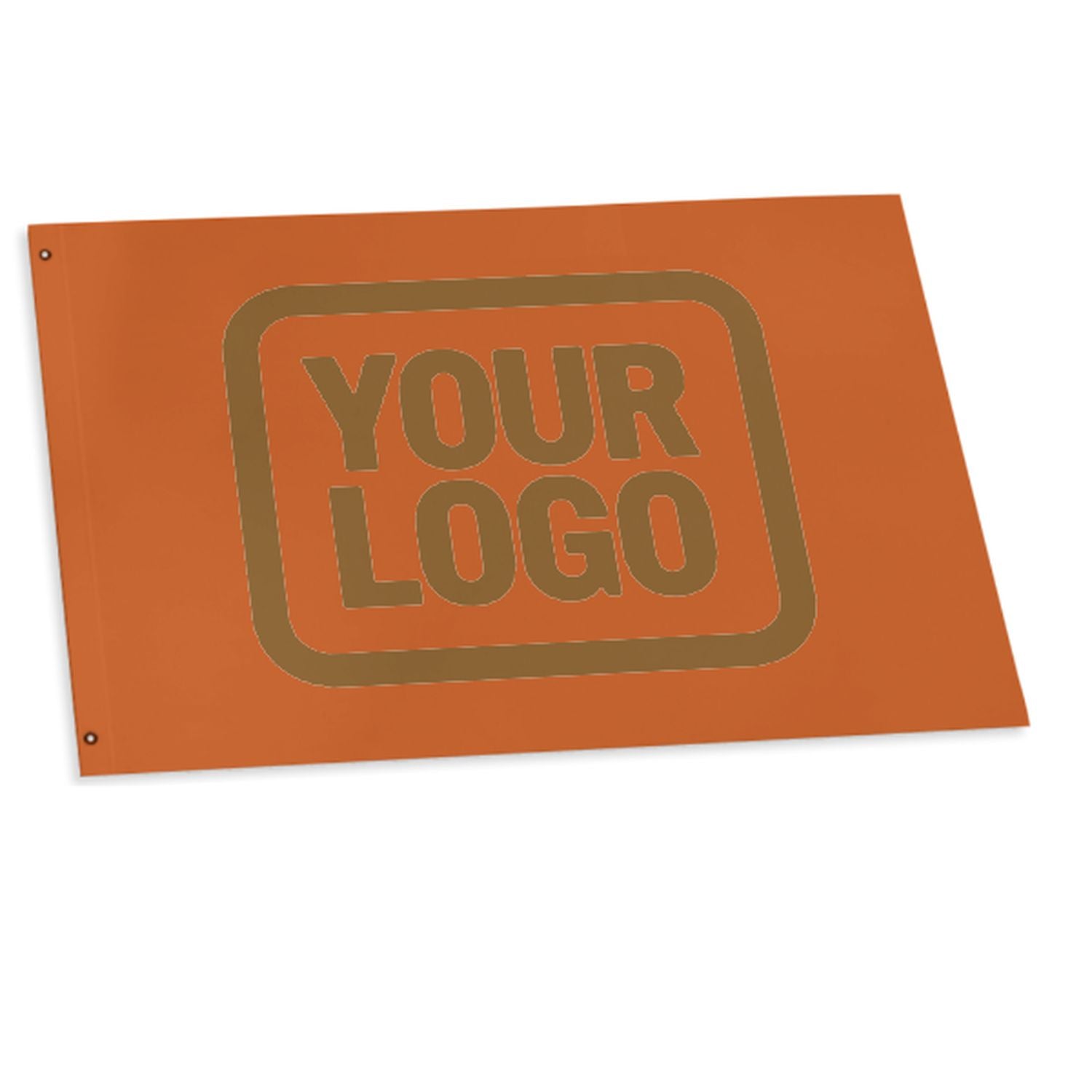 Maßgeschneidertes Orange Khaki Flagge