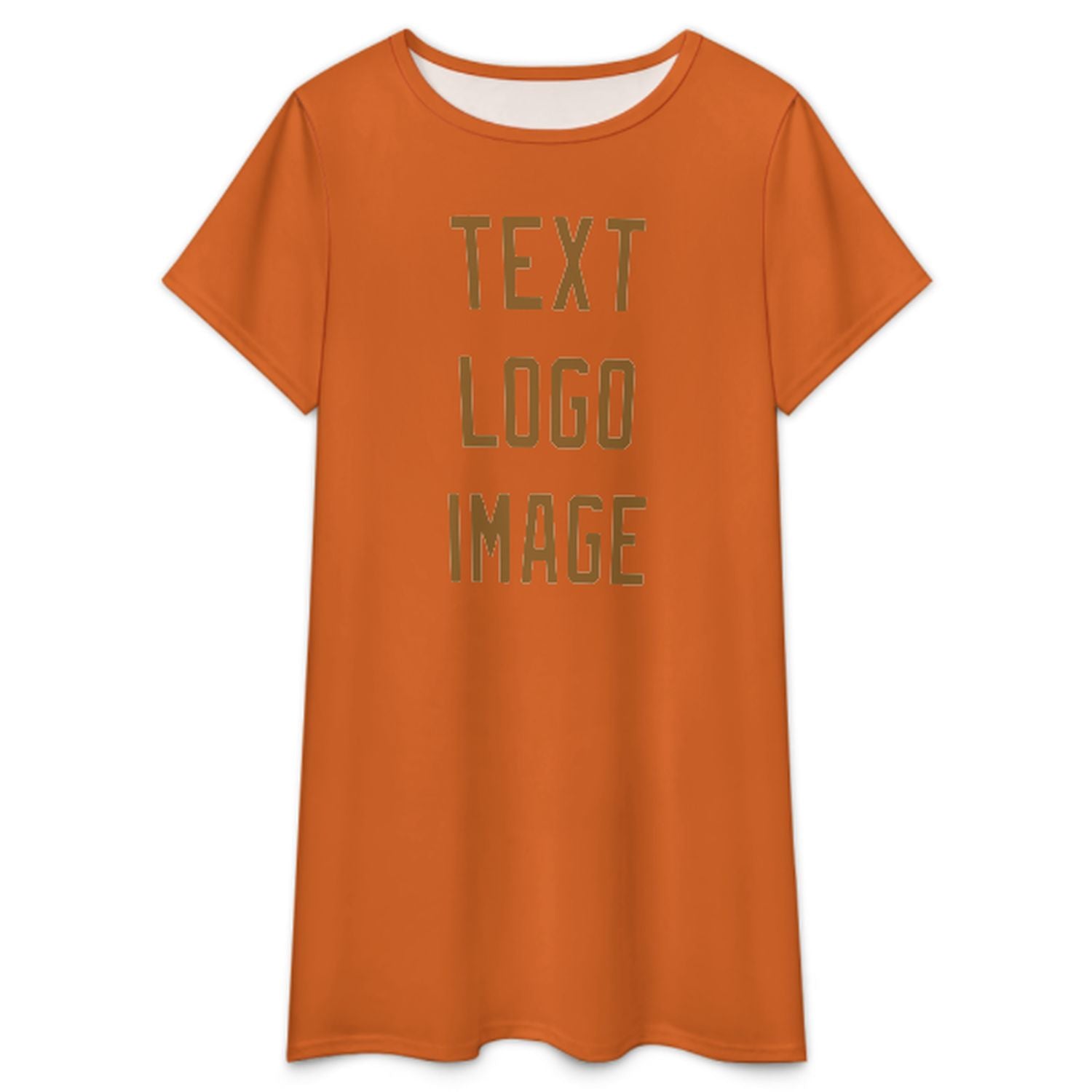 Maßgeschneidertes Orange Khaki Nachthemd