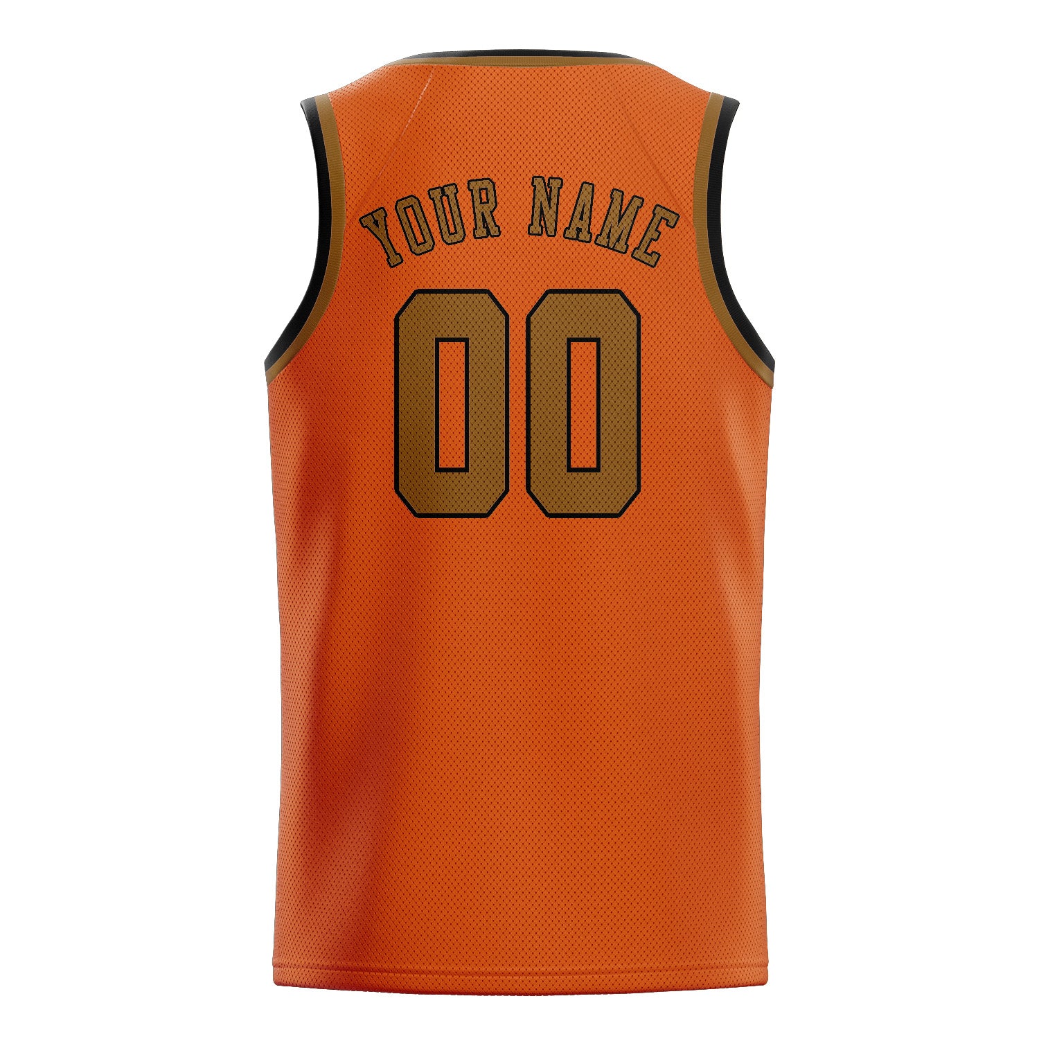 Benutzerdefiniertes Professionelles Orange Khaki Basketballtrikot