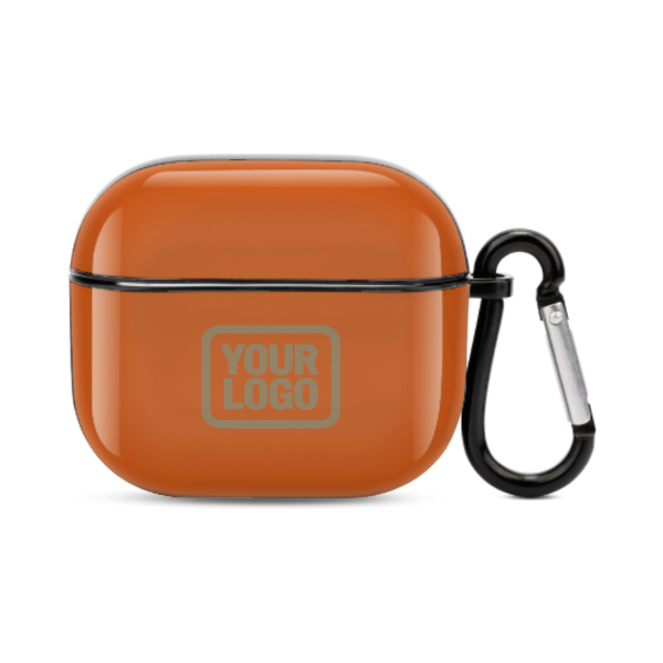 Maßgeschneidertes Orange Hellkhaki AirPods-Hülle (3. Generation)