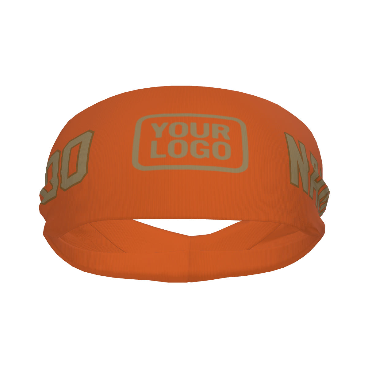 Fascia sportiva personalizzata color cachi chiaro arancione