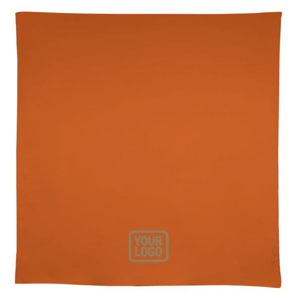 Maßgeschneidertes Orange Khaki Quadratische Tischdecke