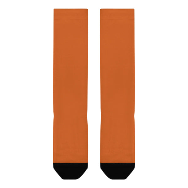 Maßgeschneidertes Orange Orange Kniestrümpfe
