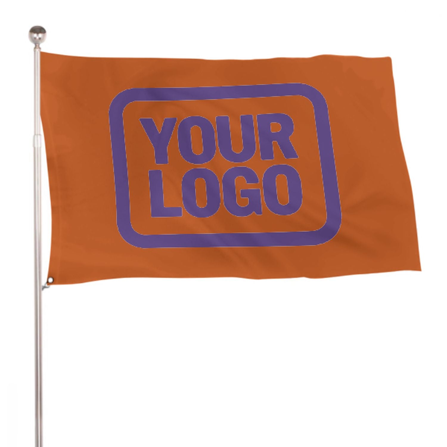 Maßgeschneidertes Orange Lavendel Flagge