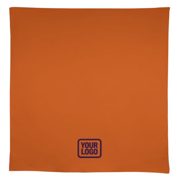 Maßgeschneidertes Orange Lavendel Quadratische Tischdecke
