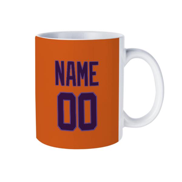 Maßgeschneidertes Orange Lila Becher