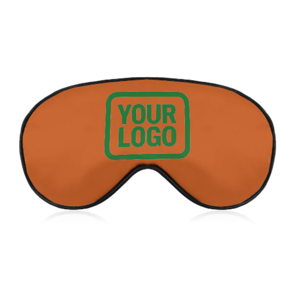 Maßgeschneidertes Orange Smaragdgrün Schlafmaske