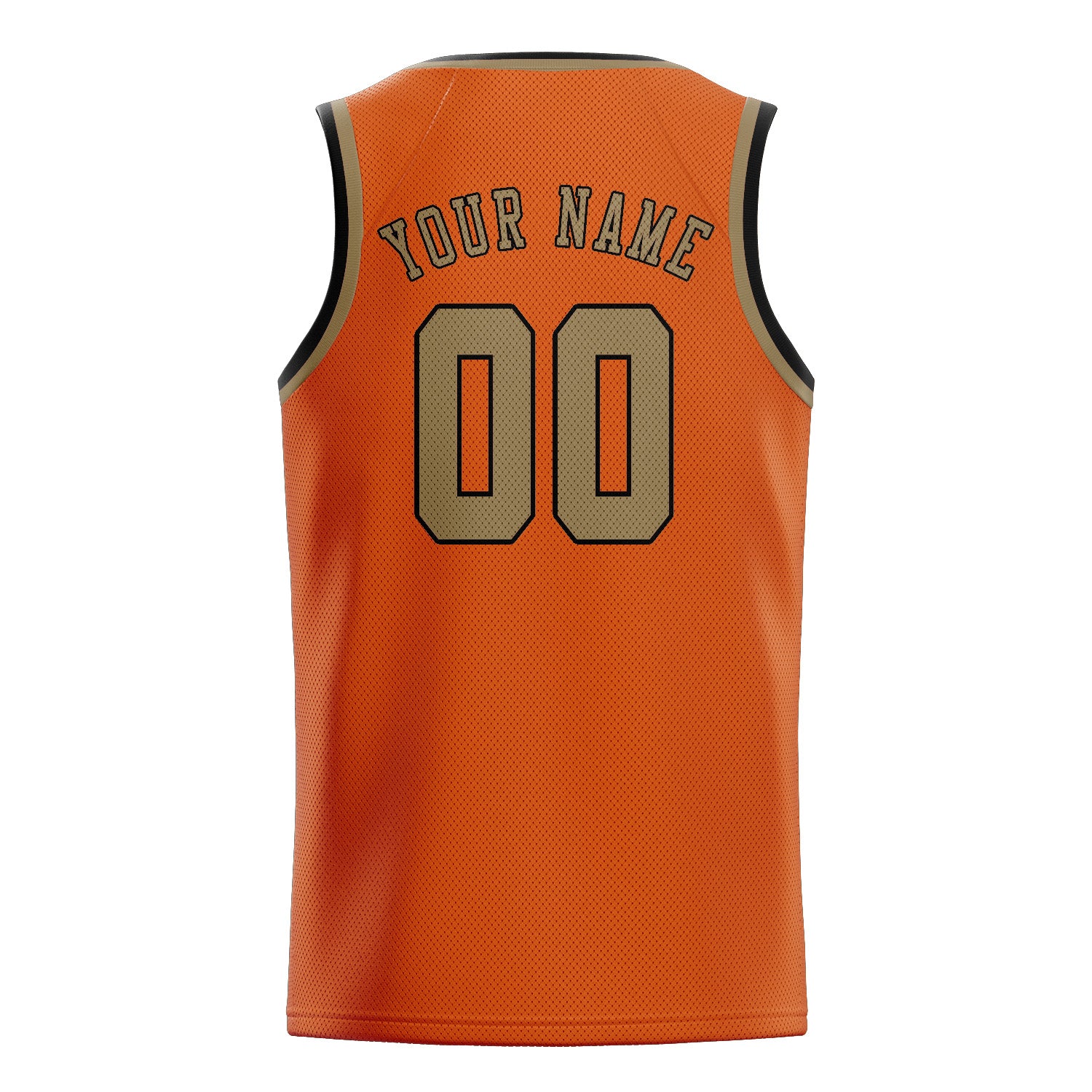 Benutzerdefiniertes Professionelles Orange Hellkhaki Basketballtrikot