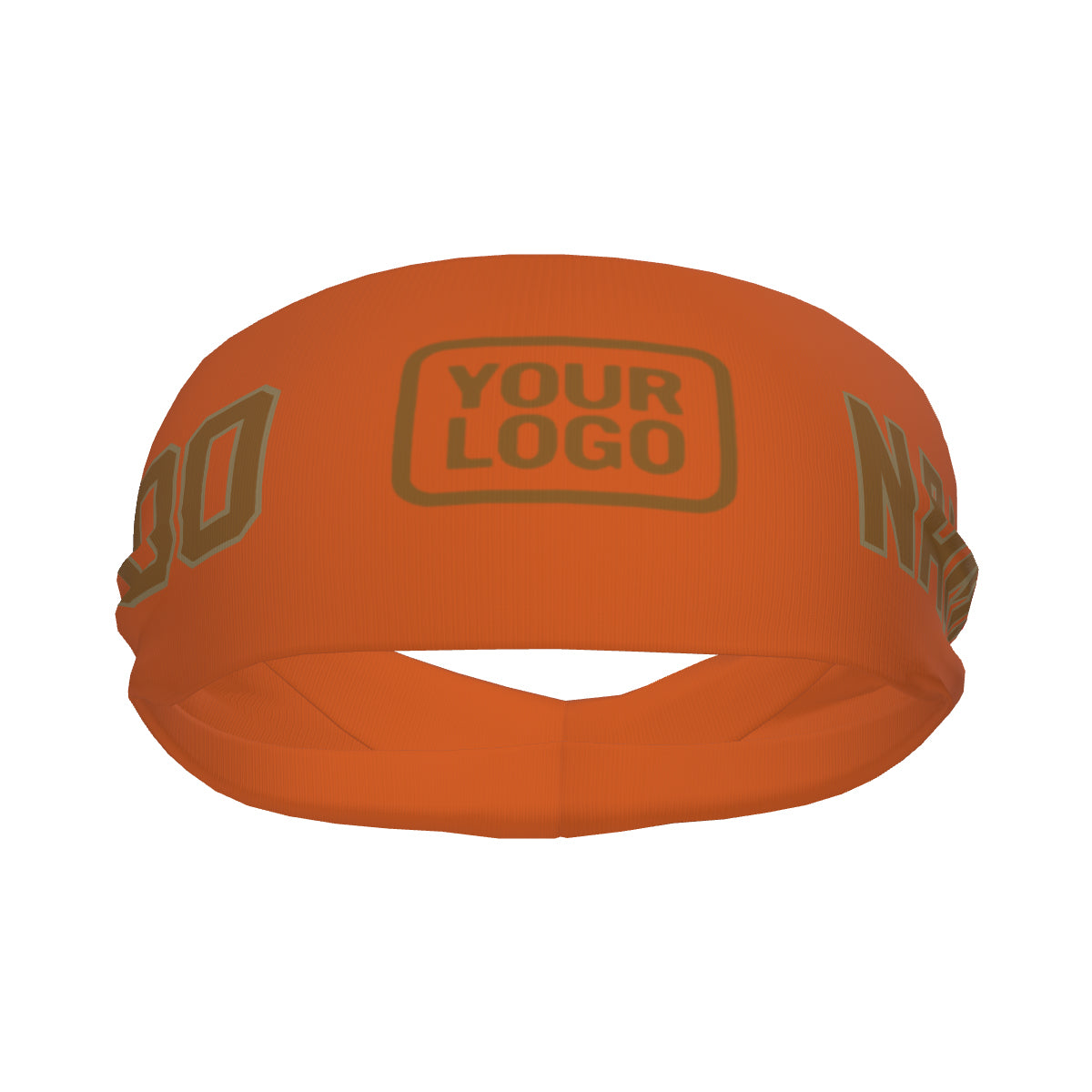 Fascia sportiva arancione cachi personalizzata