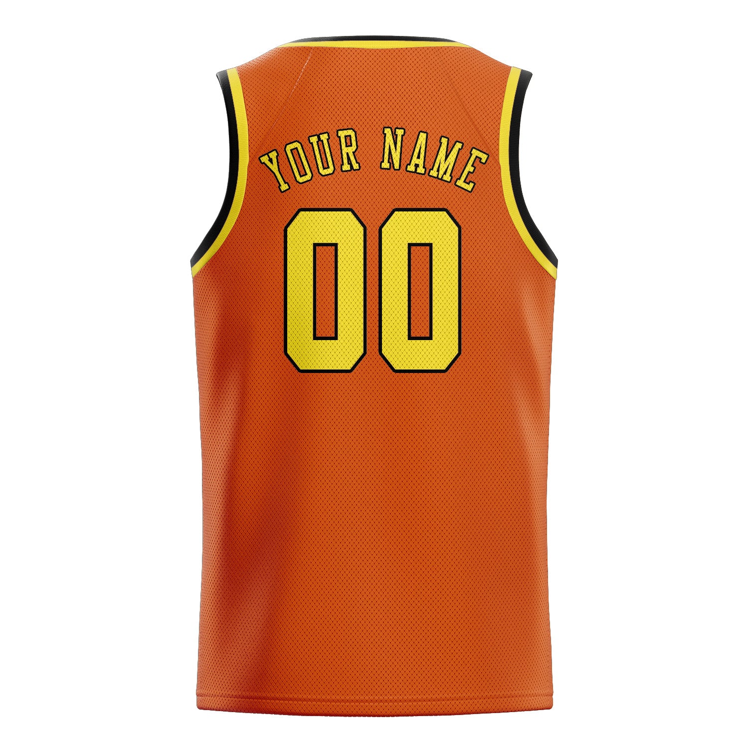 Benutzerdefiniertes Professionelles Orange Blassgelb Basketballtrikot
