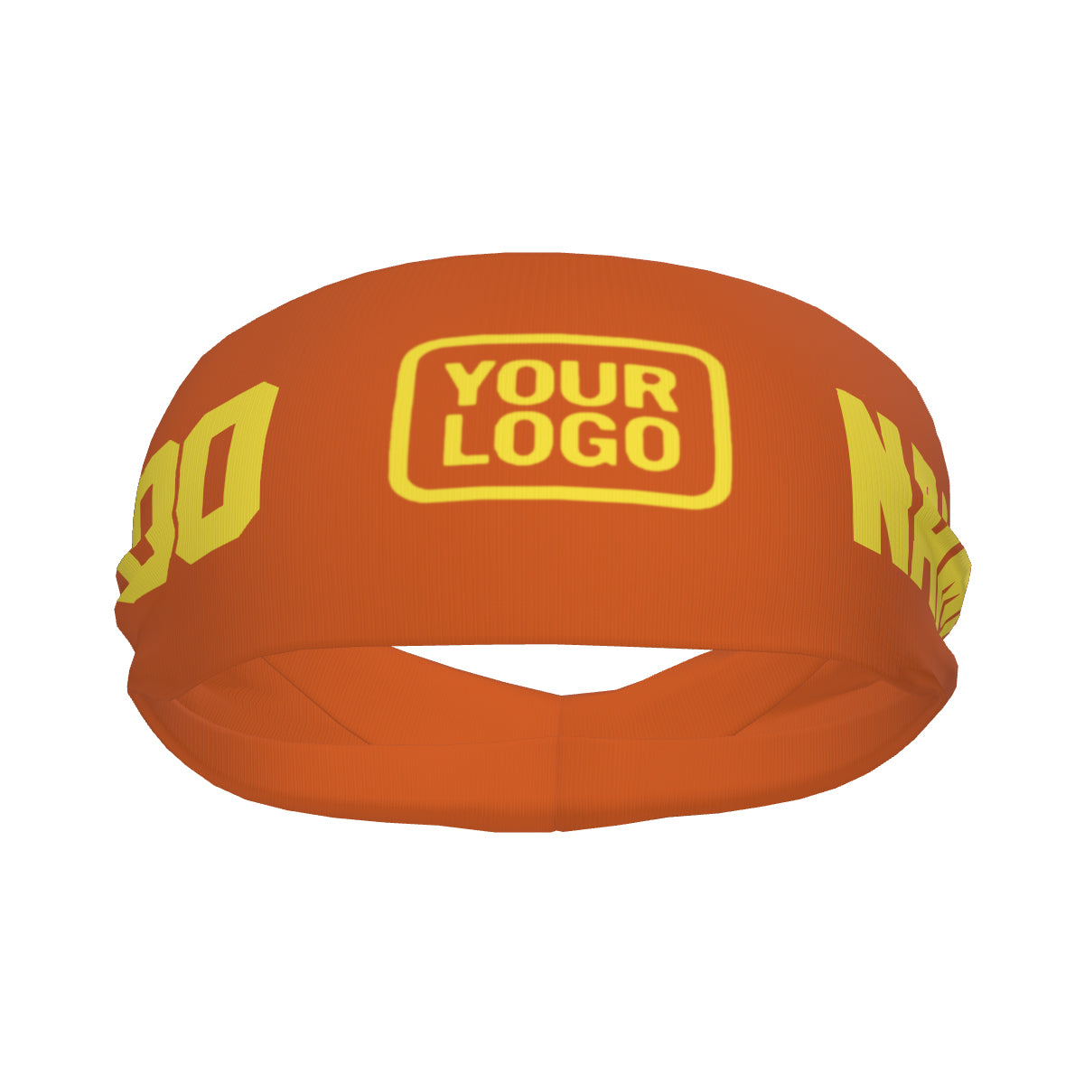 Fascia sportiva personalizzata arancione giallo pallido