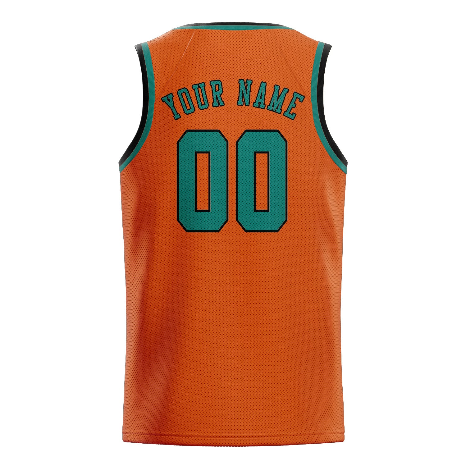 Benutzerdefiniertes Professionelles Orange Blaugrün Basketballtrikot