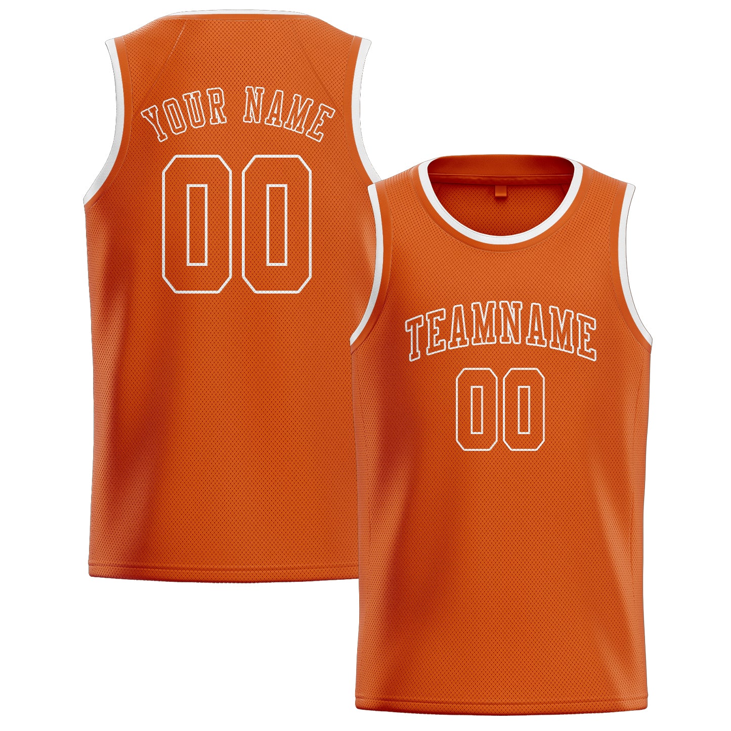 Benutzerdefiniertes Professionelles Orange Orange Basketballtrikot