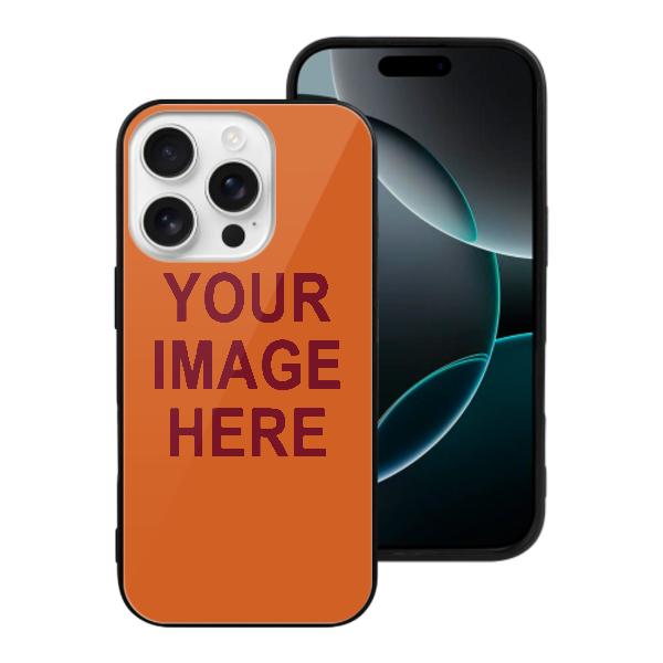 Maßgeschneidertes Orange Karmesinrot Handyhülle