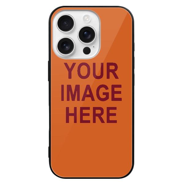 Maßgeschneidertes Orange Karmesinrot Handyhülle