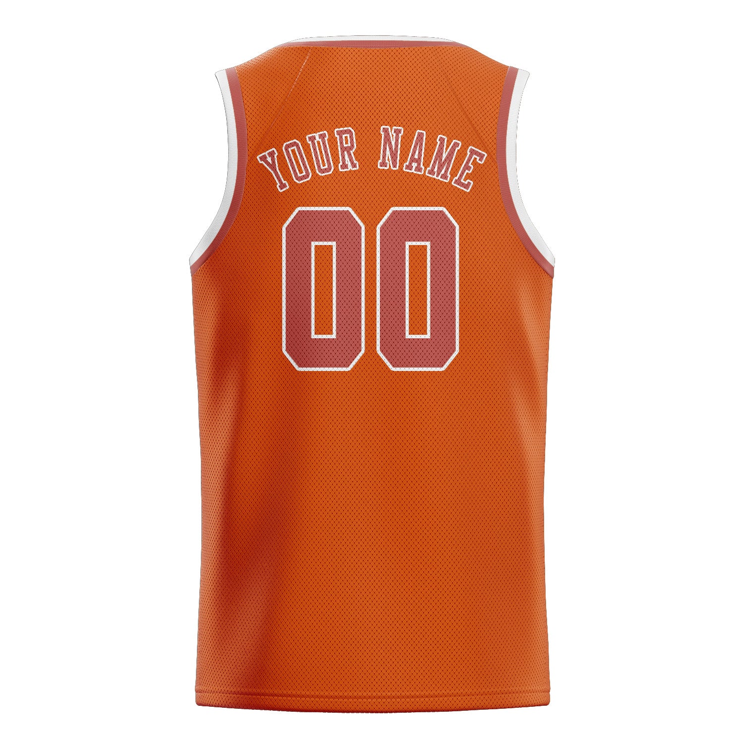 Benutzerdefiniertes Professionelles Orange Kupferrose Basketballtrikot
