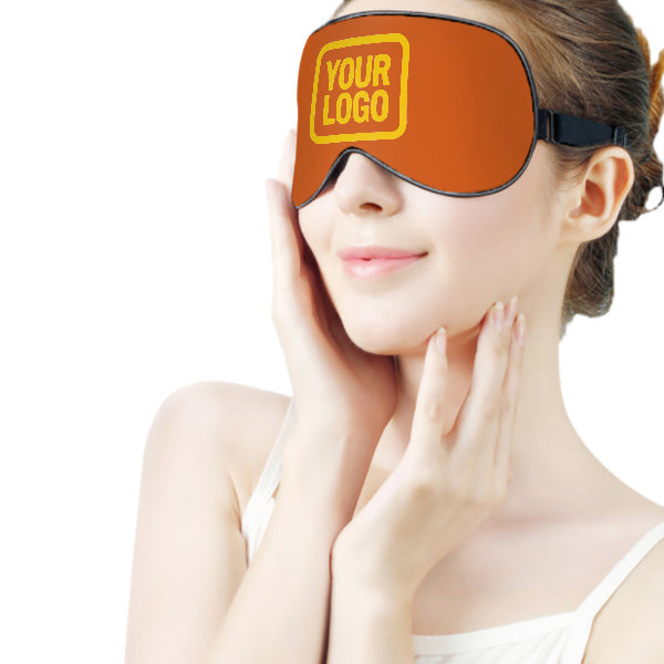 Maßgeschneidertes Orange Gold Schlafmaske