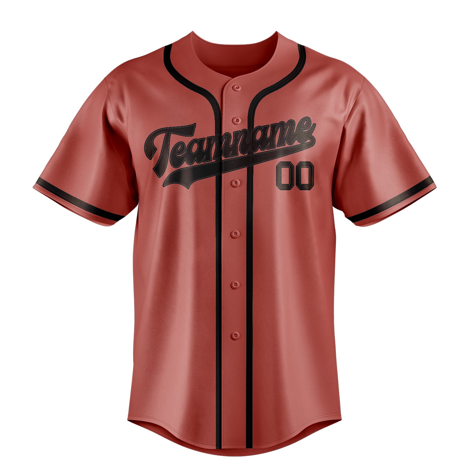 Benutzerdefiniertes Professionelles Kupferrose Braun Baseballtrikot
