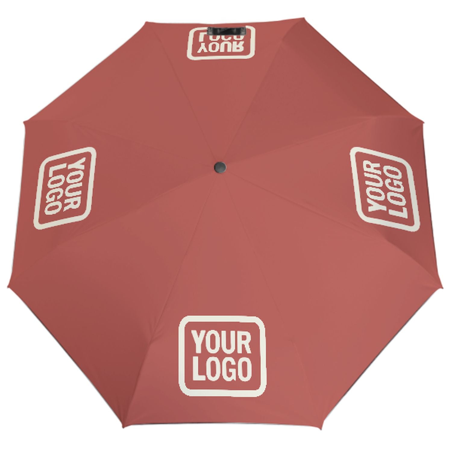 Maßgeschneidertes Kupferrose Beige Automatik-Regenschirm