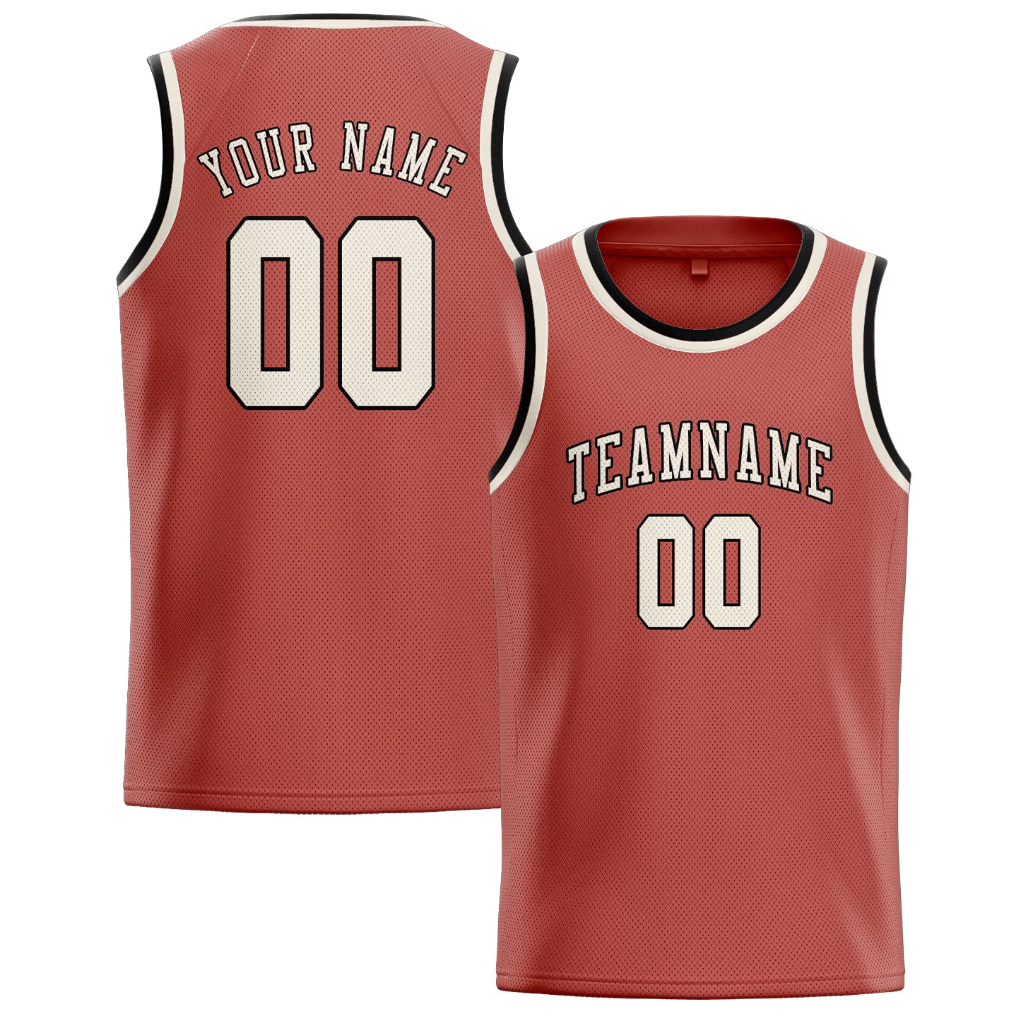 Benutzerdefiniertes Professionelles Kupferrose Beige Basketballtrikot