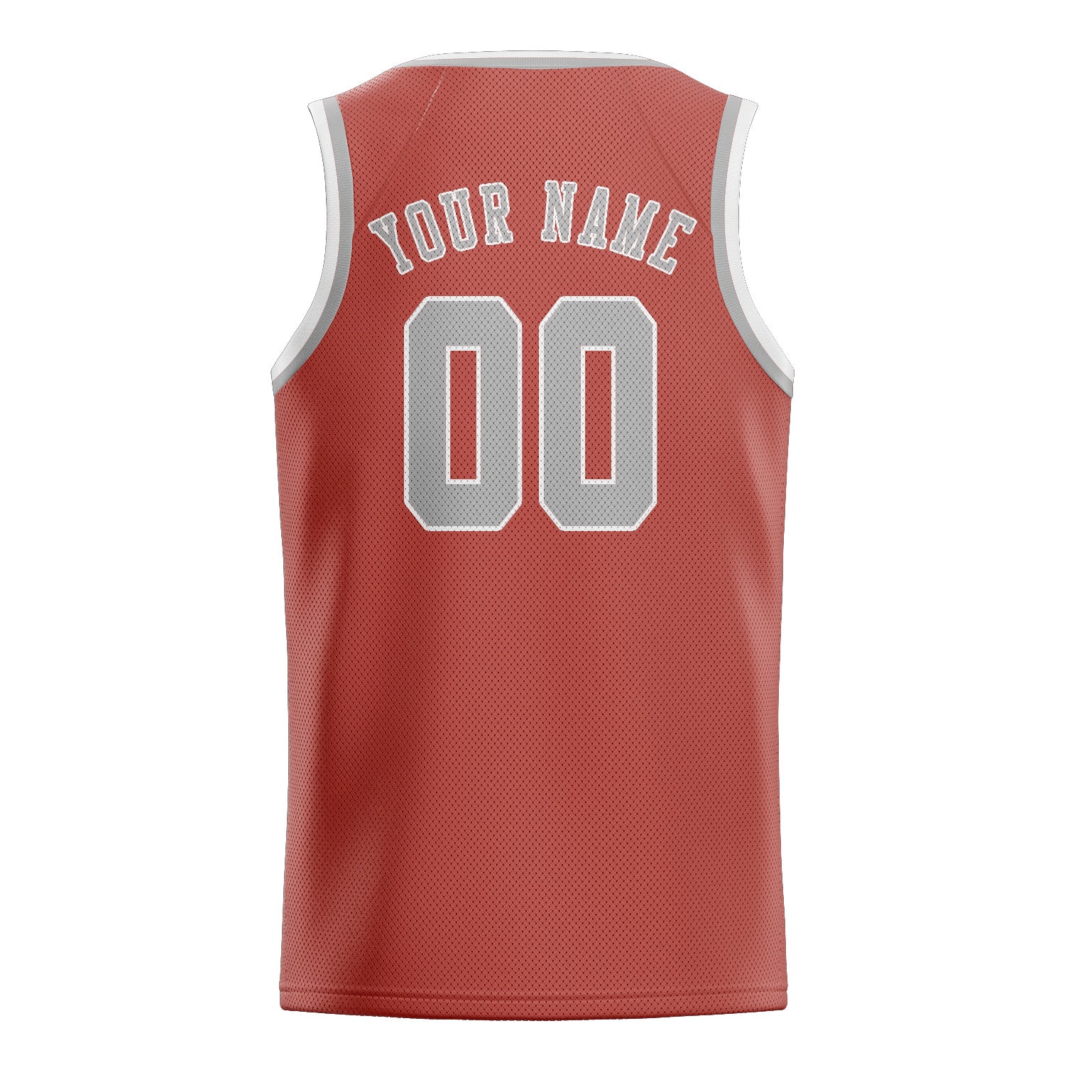 Benutzerdefiniertes Professionelles Kupferrose Grau Basketballtrikot