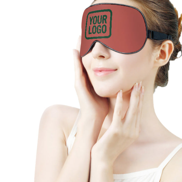 Maßgeschneidertes Kupferrose Moosgrün Schlafmaske