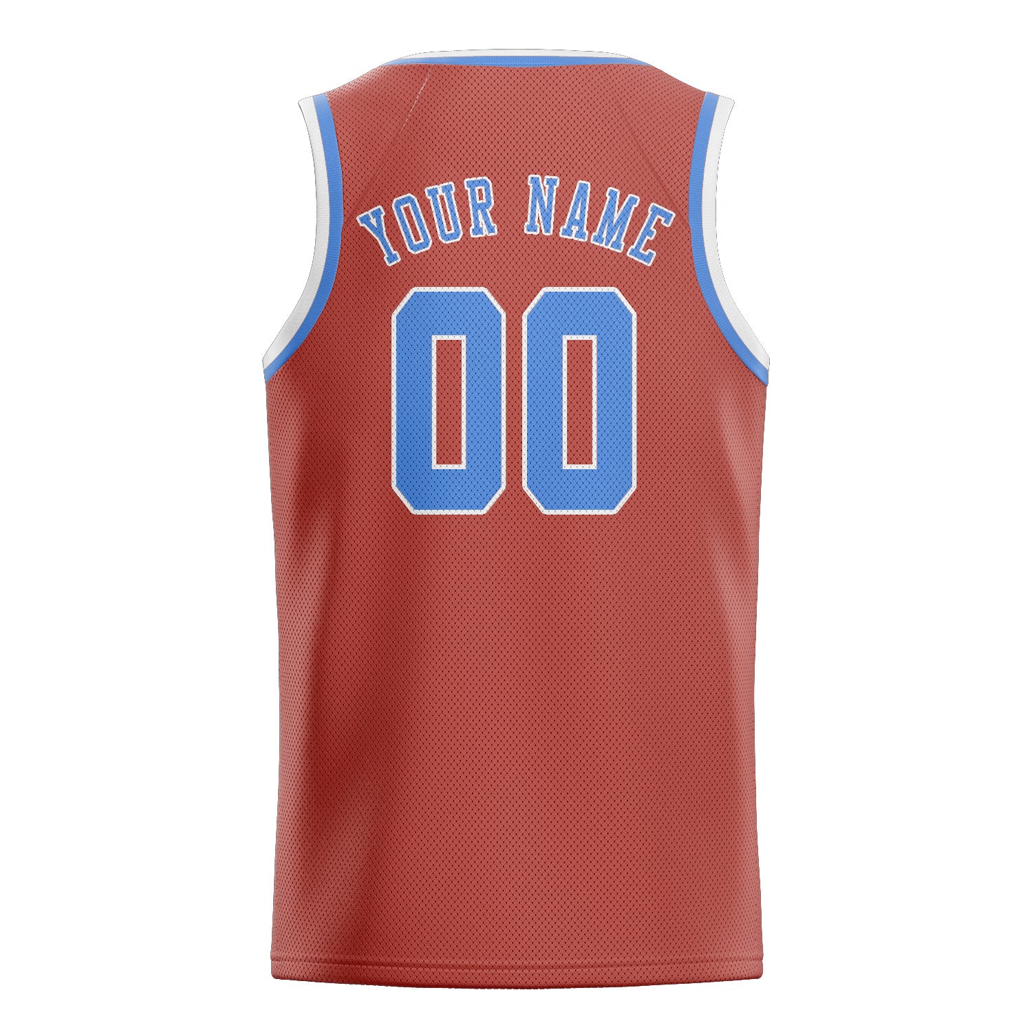 Benutzerdefiniertes Professionelles Kupferrose Hellblau Basketballtrikot