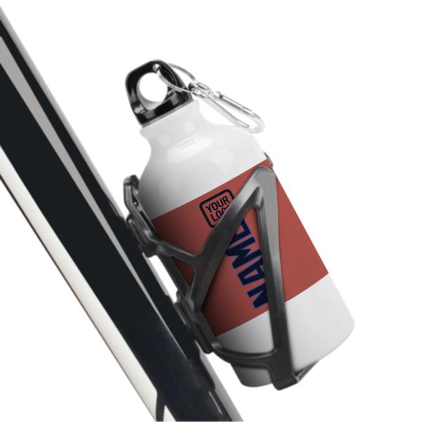 Maßgeschneidertes Kupferrose Stahlblau Sportflasche