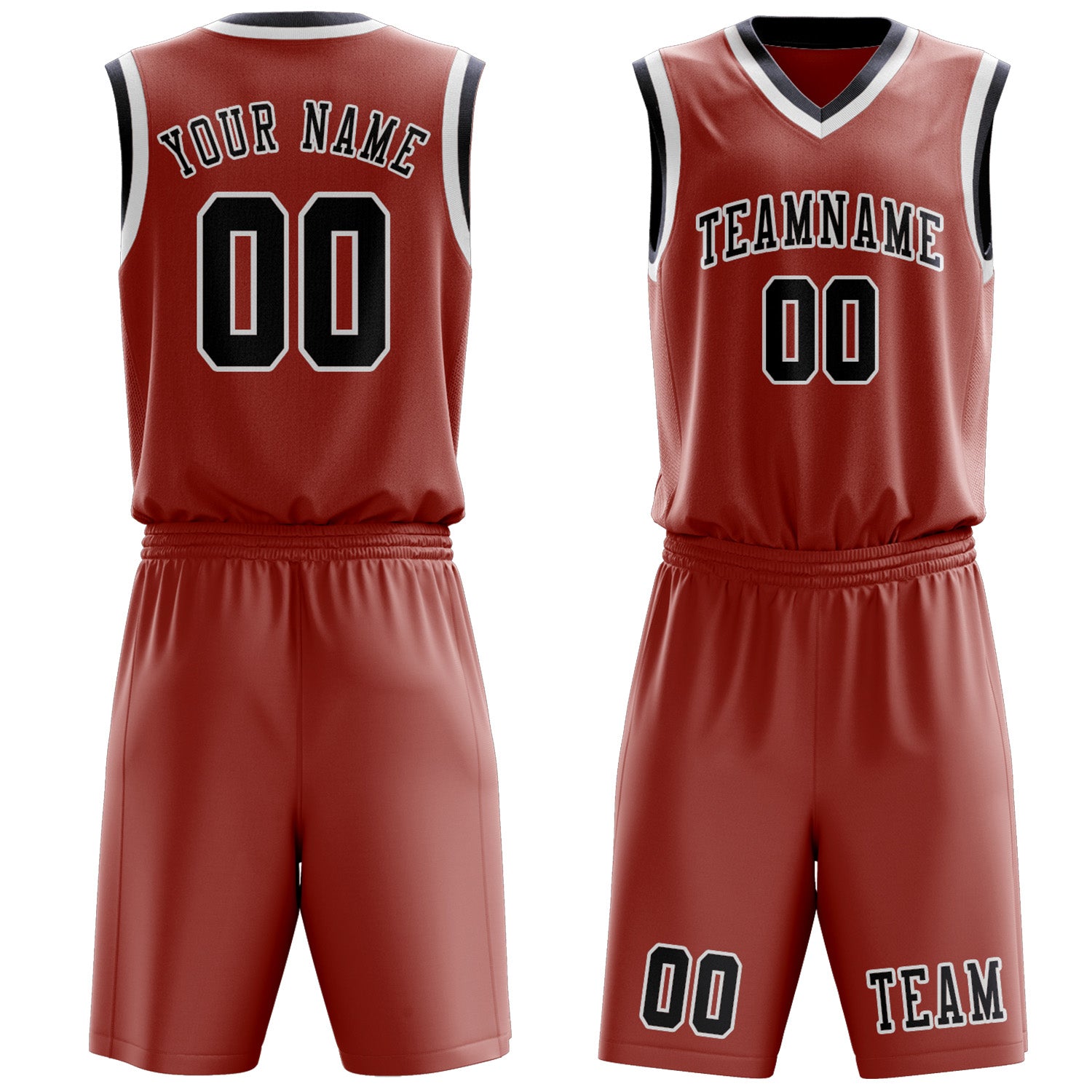 Benutzerdefiniertes Professionelles Kupferrose Stahlblau Basketballtrikot-Set