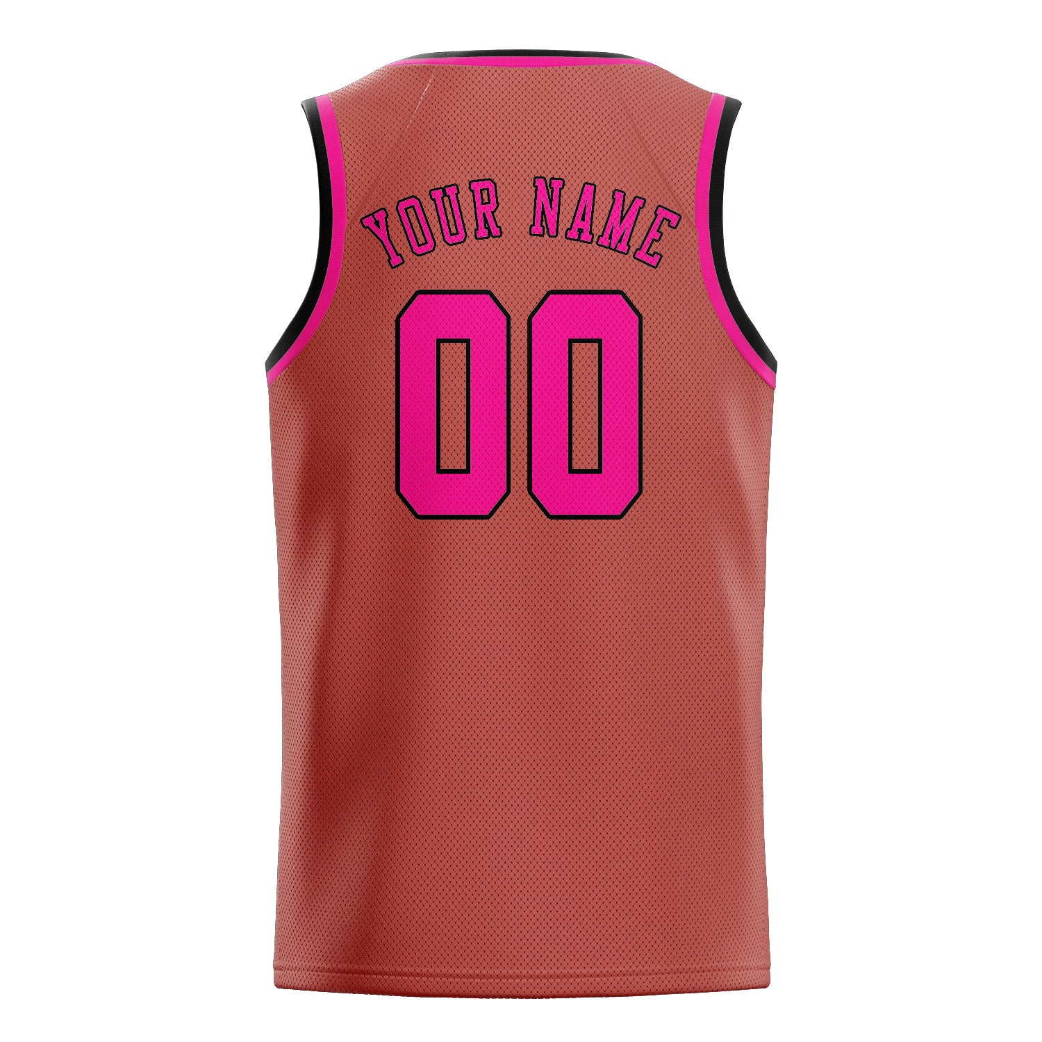 Benutzerdefiniertes Professionelles Kupferrose Rosarot Basketballtrikot