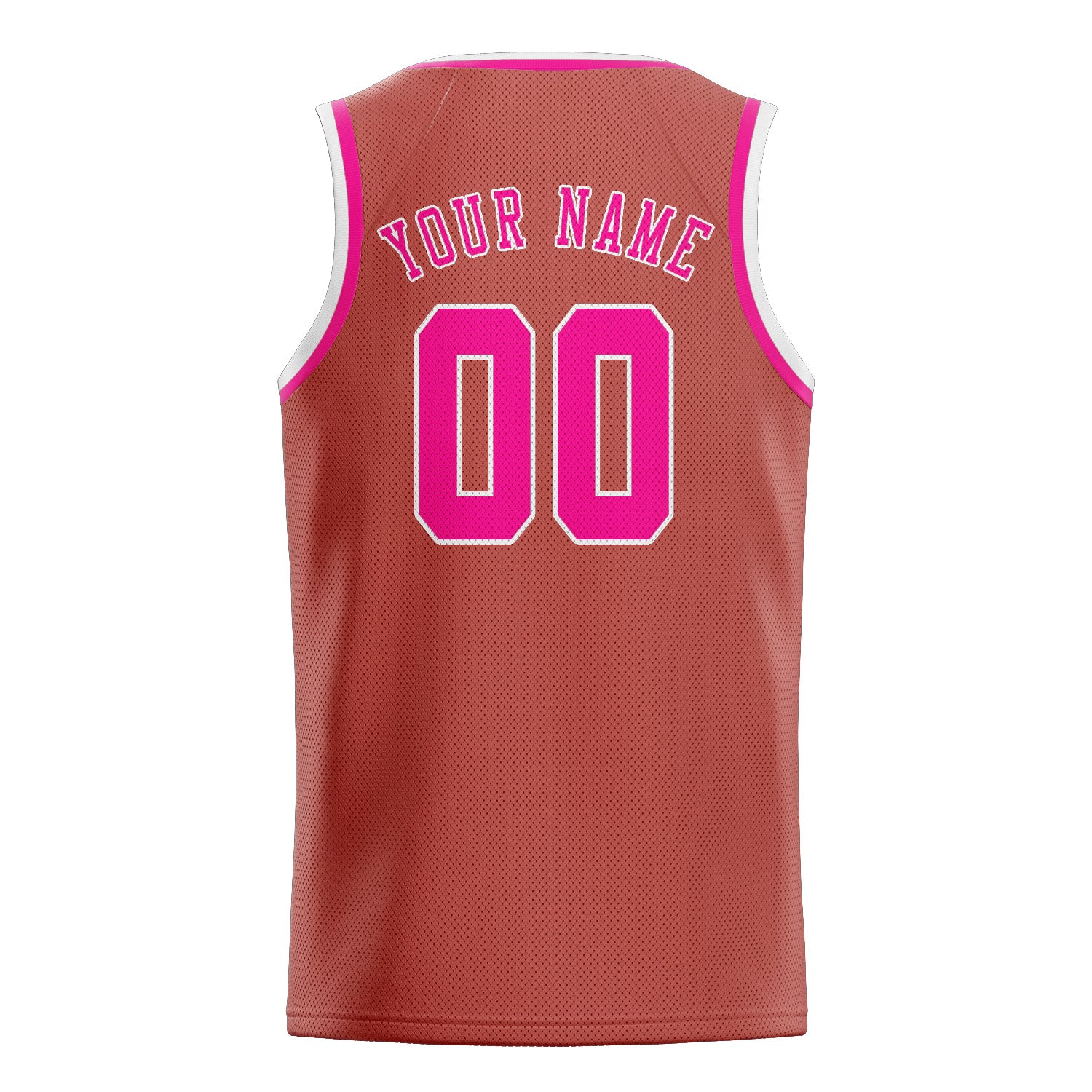 Benutzerdefiniertes Professionelles Kupferrose Rosarot Basketballtrikot