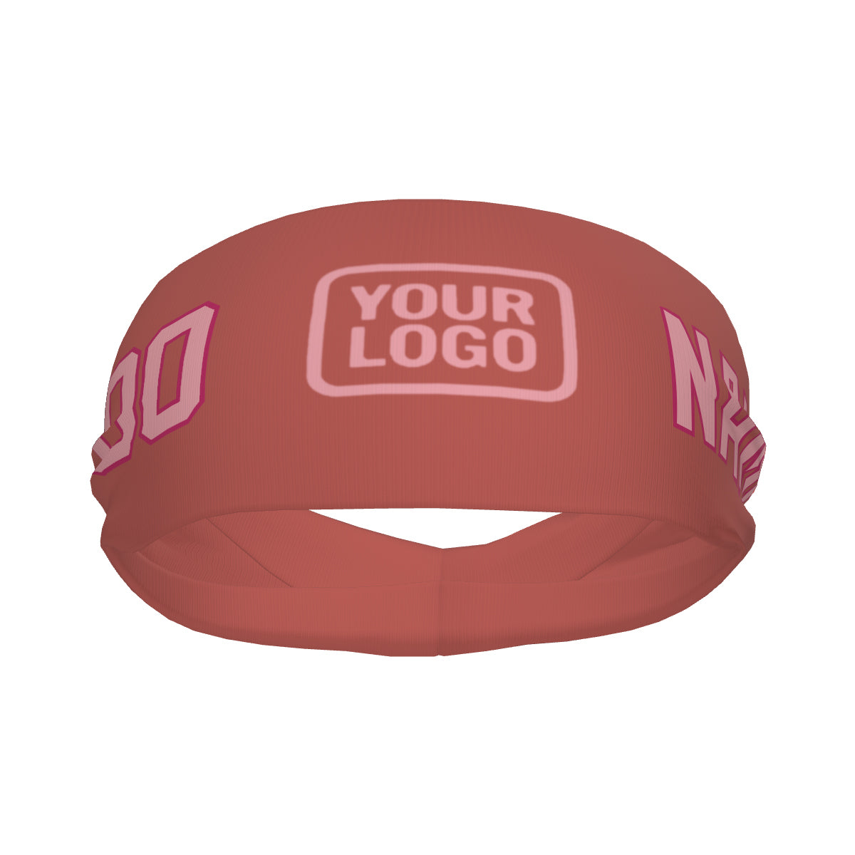 Maßgeschneidertes Kupferrose Rosa Sport Stirnband