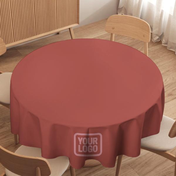 Maßgeschneidertes Kupferrose Rosa Runde Tischdecke