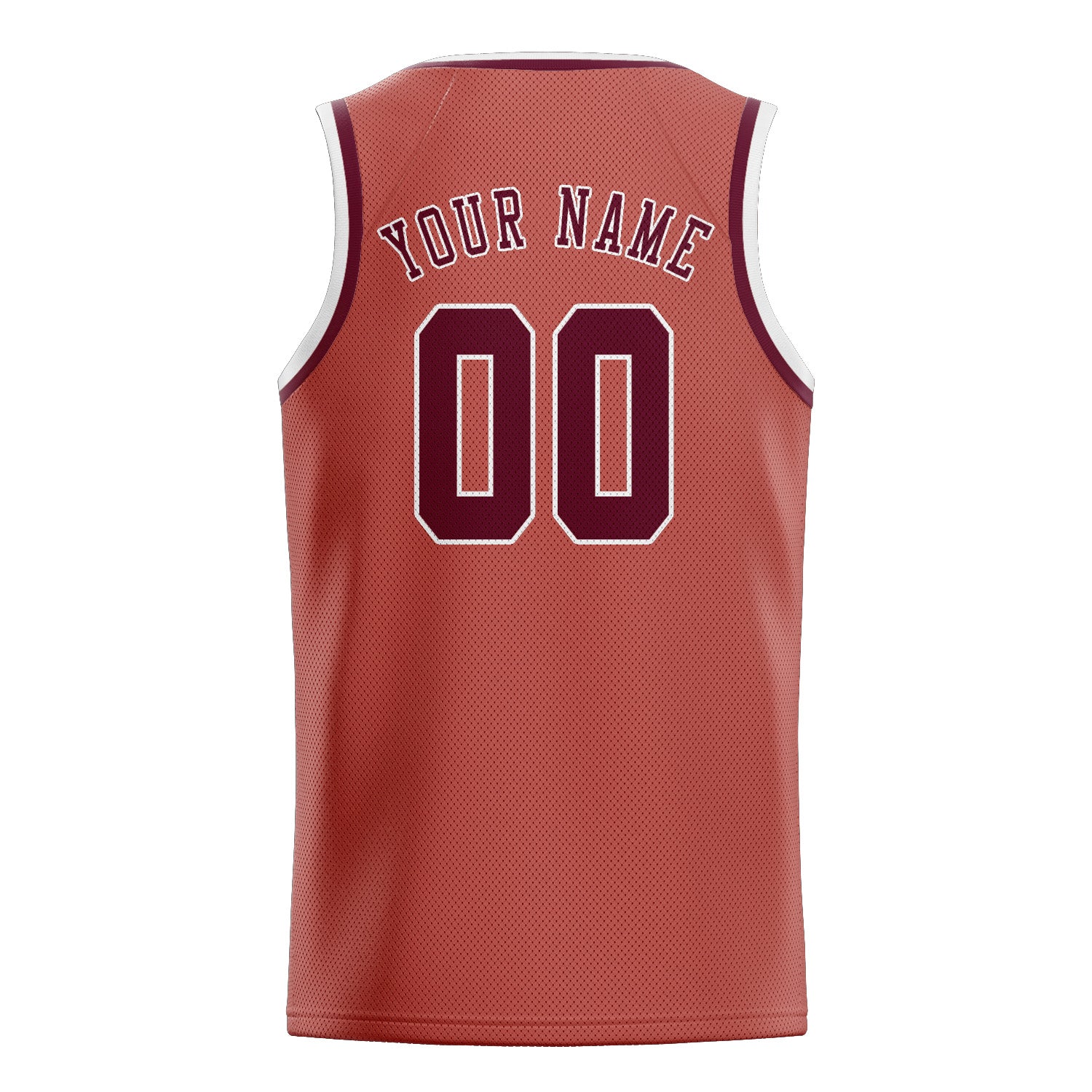 Benutzerdefiniertes Professionelles Kupferrose Karmesinrot Basketballtrikot