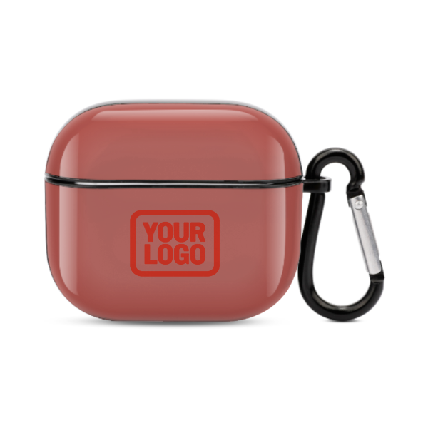 Maßgeschneidertes Kupferrose Orangerot AirPods-Hülle (3. Generation)