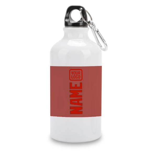 Maßgeschneidertes Kupferrose Orangerot Sportflasche