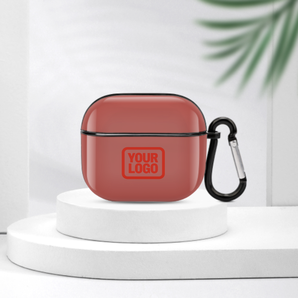 Maßgeschneidertes Kupferrose Orangerot AirPods-Hülle (3. Generation)