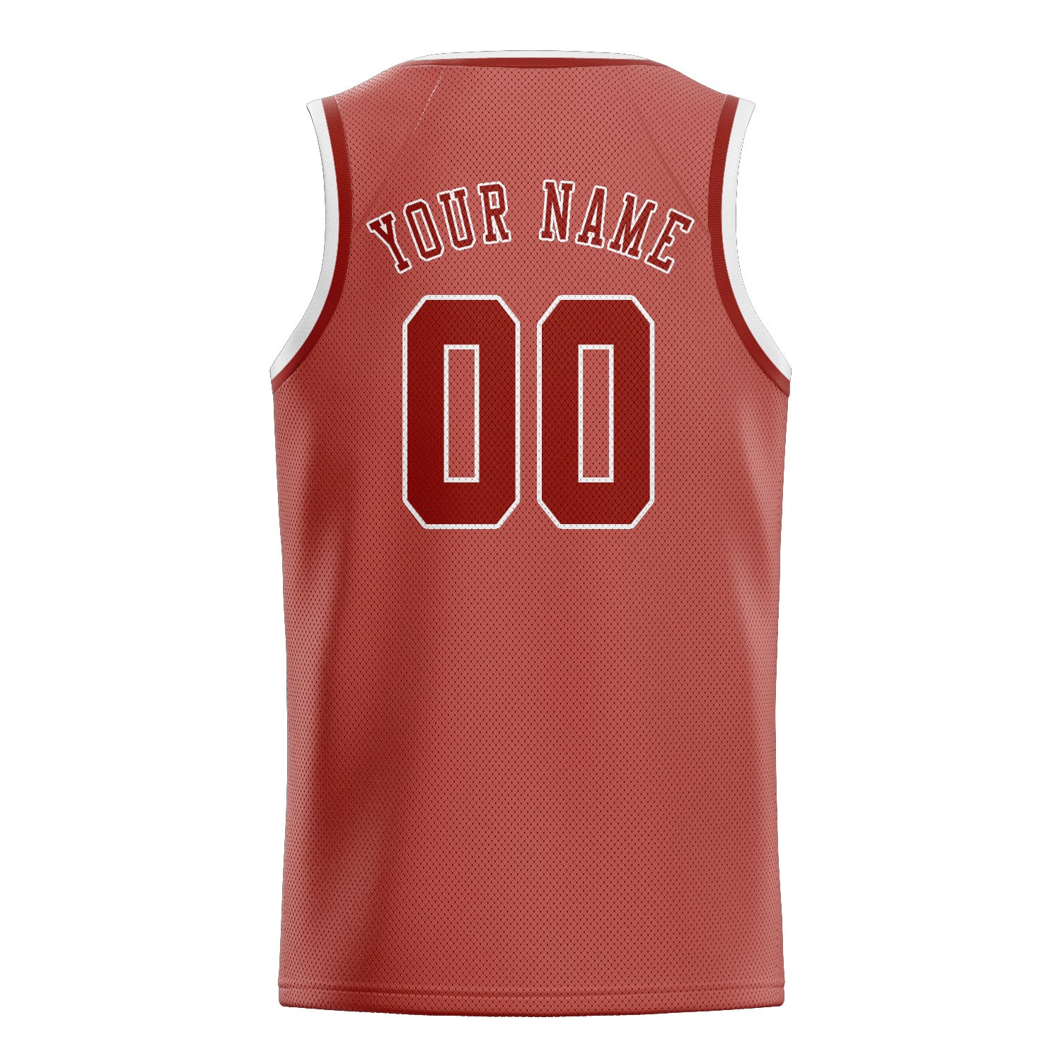 Benutzerdefiniertes Professionelles Kupferrose Korallenrot Basketballtrikot